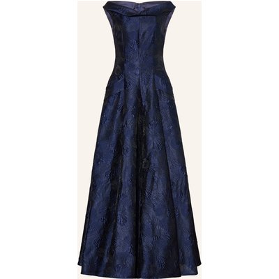 Talbot Runhof Abendkleid Aus Jacquard blau