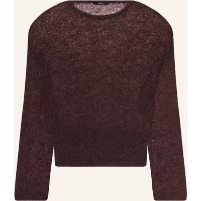 Someday Pullover Tivora Mit Mohair rot