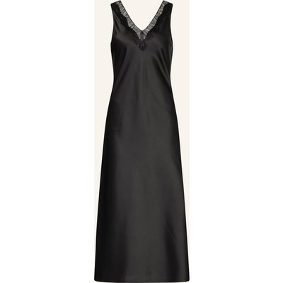 Someday Satinkleid Qamile Mit Spitze schwarz