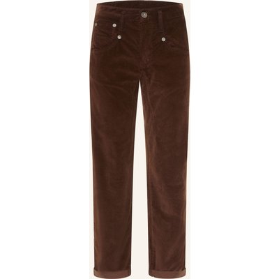 Herrlicher 7/8-Hose Shyra Aus Samt braun