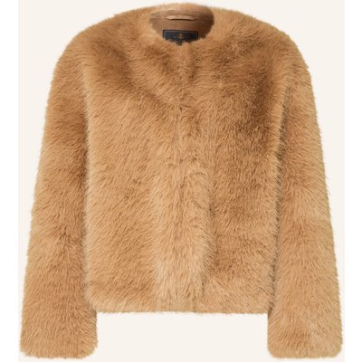Herrlicher Kunstfell-Jacke Moja beige