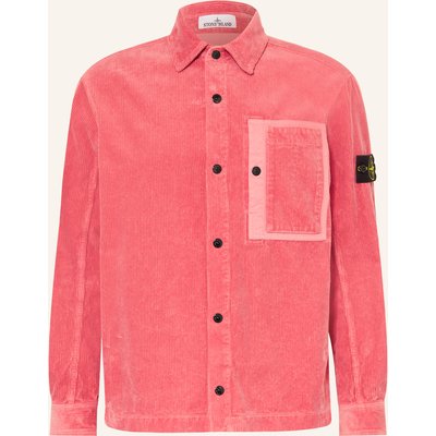Stone Island Cordhemd Comfort Fit pink