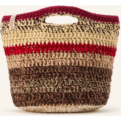 Ultraviolhat Handtasche Rviera Mit Glitzergarn braun