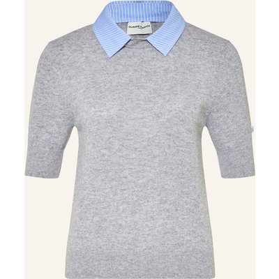 Claudie Pierlot Strickshirt Mit Abnehmbarem Kragen grau