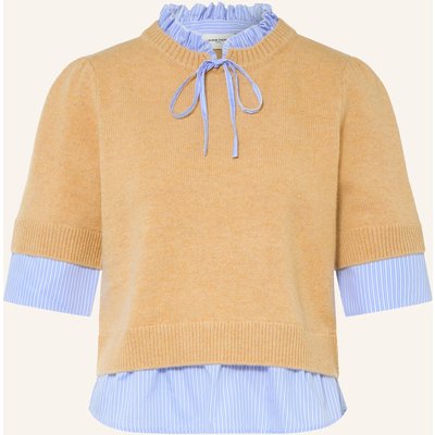 Claudie Pierlot Strickshirt Im Materialmix beige
