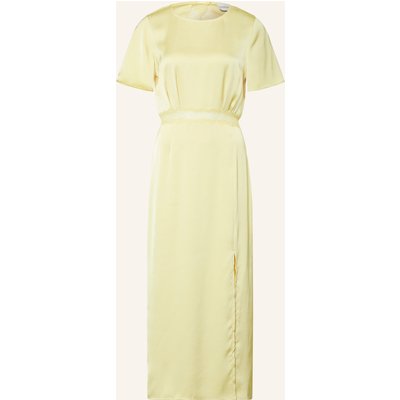 Claudie Pierlot Satinkleid Mit Cut-Out gelb