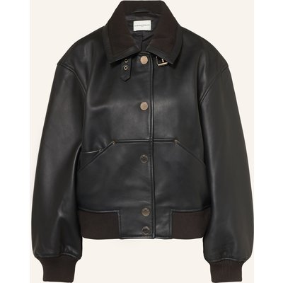 Claudie Pierlot Lederjacke schwarz