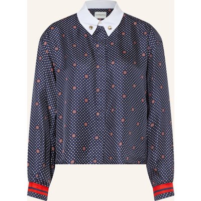 Claudie Pierlot Hemdbluse Aus Seide blau