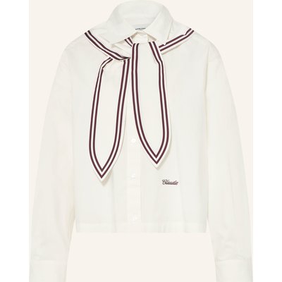 Claudie Pierlot Hemdbluse Mit Abnehmbarem Tuch weiss