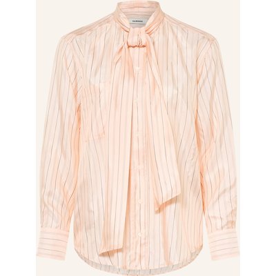 Sandro Schluppenbluse Aus Satin rosa