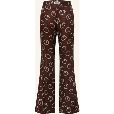 Sandro Bootcut-Hose braun
