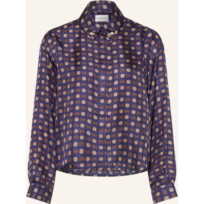 Claudie Pierlot Hemdbluse Aus Seide blau