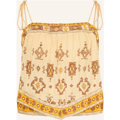 Ba&Sh Cropped-Top Zeli Mit Glitzergarn gelb