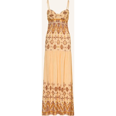 Ba&Sh Kleid Zema Mit Glitzergarn Und Cut-Out gelb