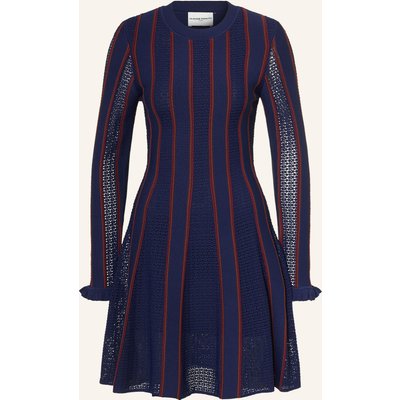 Claudie Pierlot Strickkleid Mit Rüschen blau