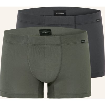 Hanro 2er-Pack Boxershorts Cotton Essentials gruen