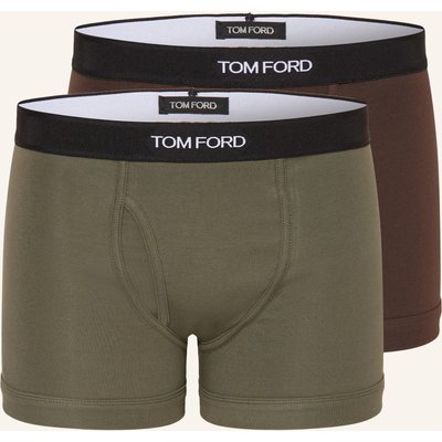Tom Ford 2er-Pack Boxershorts braun