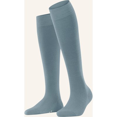 Falke Kniestrümpfe Softmerino Mit Merinowolle grau