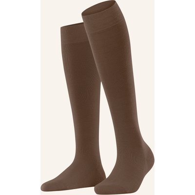 Falke Kniestrümpfe Softmerino Mit Merinowolle braun