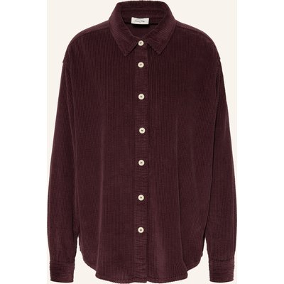 American Vintage Cord-Overshirt Padow rot
