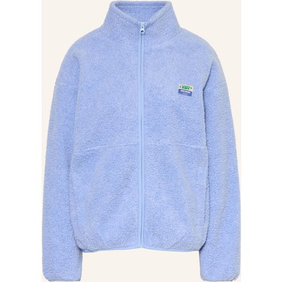 American Vintage Teddyfell-Jacke Hoktown blau