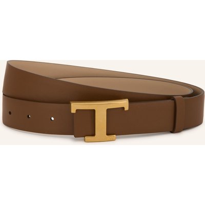 Tod's Ledergürtel Zum Wenden beige