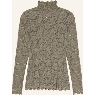 Neo Noir Longsleeve Liza Aus Spitze gruen