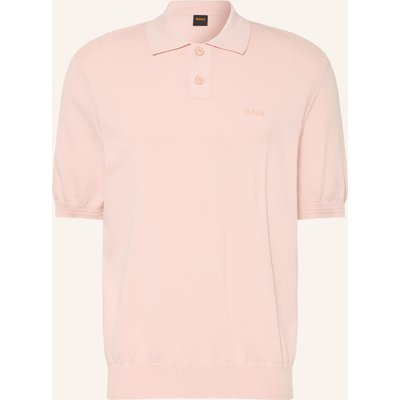 Boss Strick-Poloshirt Asac rosa