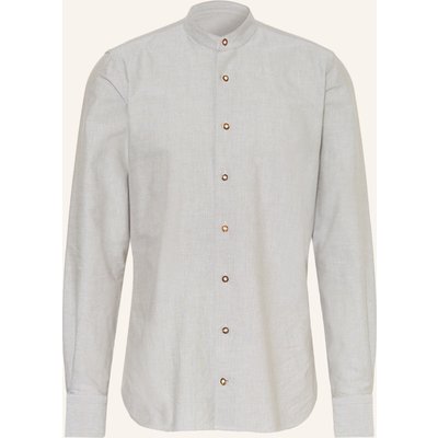 du4 Trachtenhemd Hansi Slim Fit Mit Stehkragen gruen