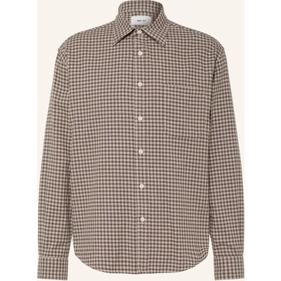 Nn.07 Flanellhemd Deon Comfort Fit braun