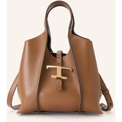 Tod's Shopper T Timeless Small Mit Pouch braun