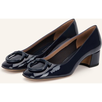 Ferragamo Lack-Pumps Mara 40 blau