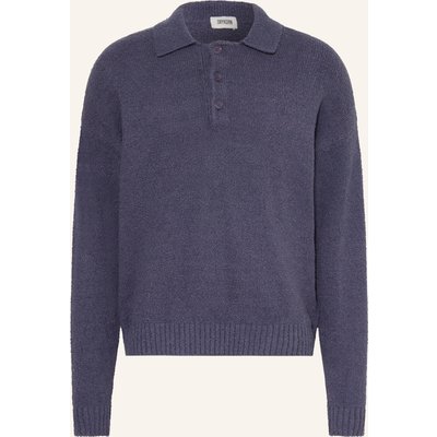Drykorn Bouclé-Pullover Bekket blau