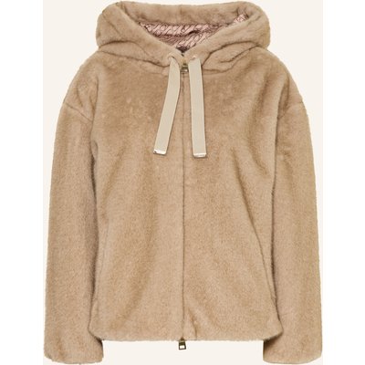 Herno Kunstpelz-Jacke beige
