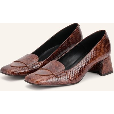 Zinda Lack-Pumps Elba braun
