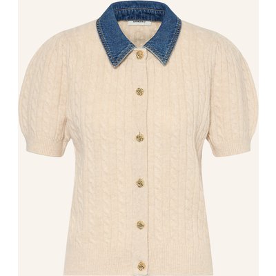 Sandro Strickjacke Mit Abnehmbarem Kragen beige