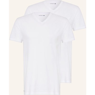 Lacoste 2er-Pack V-Unterhemden weiss