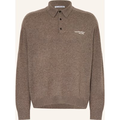 Acne Studios Strick-Poloshirt braun