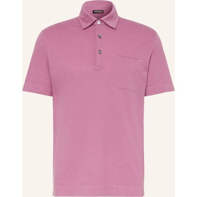 Zegna Piqué-Poloshirt rosa