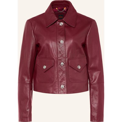 Boss Lederjacke Sakara rot