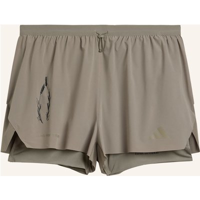 Adidas 2-In-1-Laufshorts braun