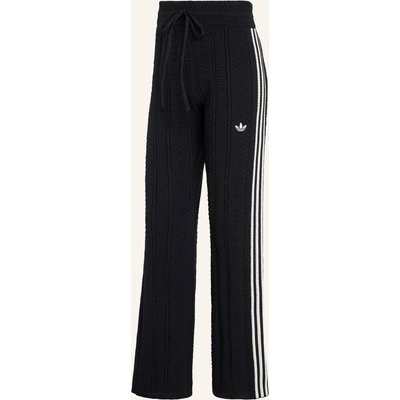 Adidas Originals Strickhose Sst Wide Leg Mit Galonstreifen schwarz