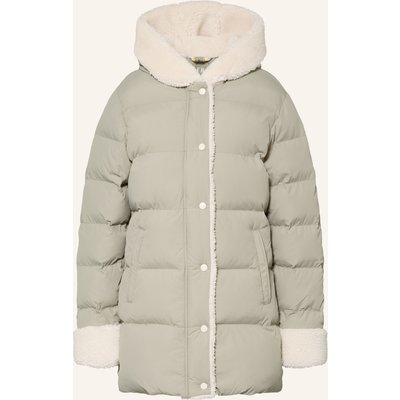 Wellensteyn Steppjacke Prosecco Mit Kunstfell gruen