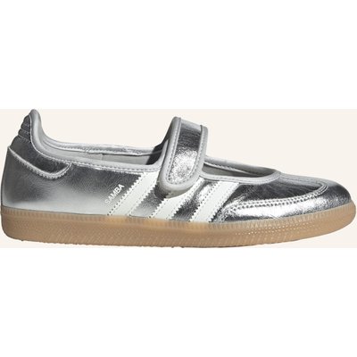 Adidas Originals Mary-Jane-Ballerinas Samba Jane silber