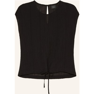 S.Oliver Black Label Blusenshirt schwarz