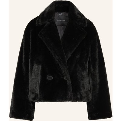 Marc Cain Kunstfell-Jacke schwarz