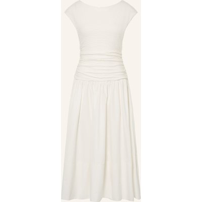 Boss Kleid Estruci Im Materialmix weiss