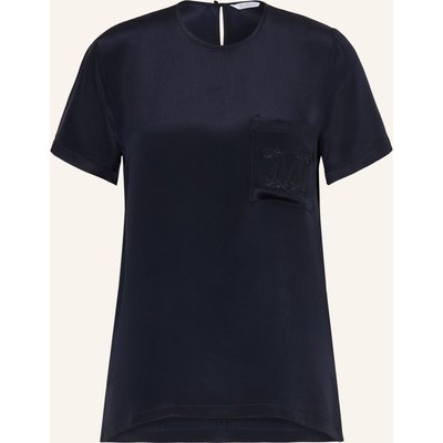 Max Mara Blusenshirt Pagano Aus Seide blau