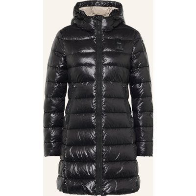 Blauer Steppmantel Adelaide schwarz