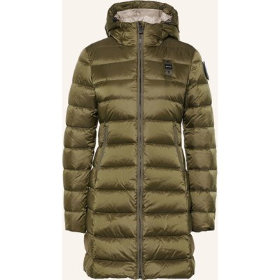 Blauer Lightweight-Daunenmantel Agnes gruen